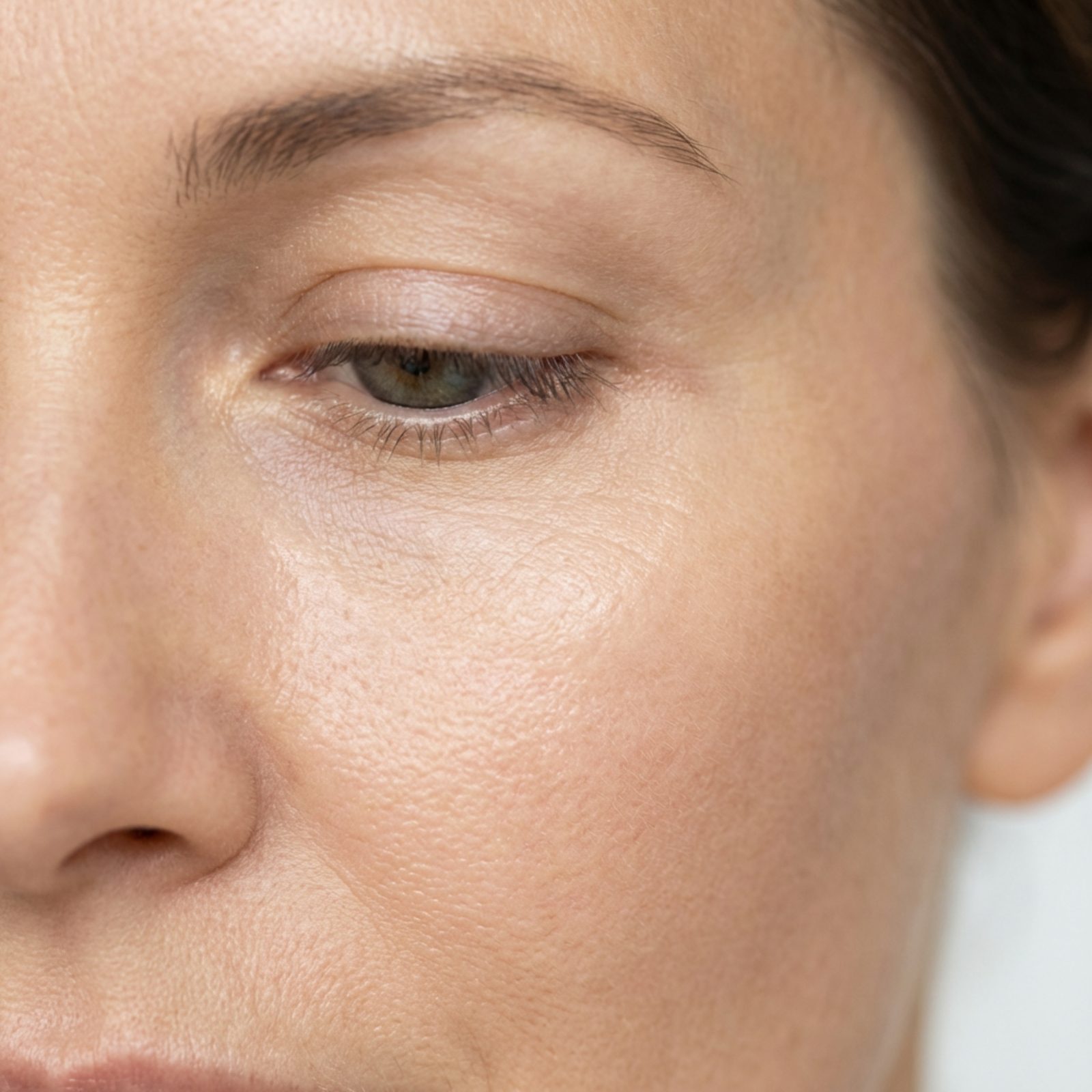 Close-up of natural skin texture